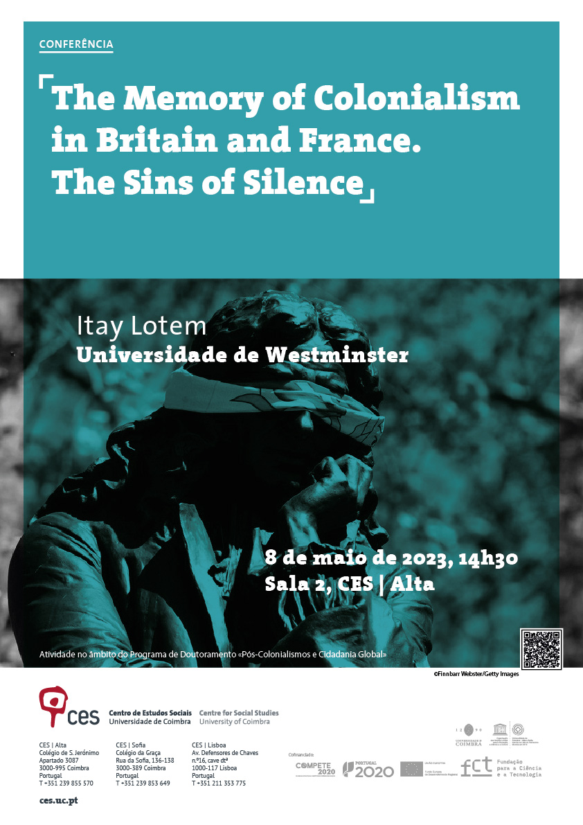 The Memory of Colonialism in Britain and France. The Sins of Silence<span id="edit_42618"><script>$(function() { $('#edit_42618').load( "/myces/user/editobj.php?tipo=evento&id=42618" ); });</script></span>