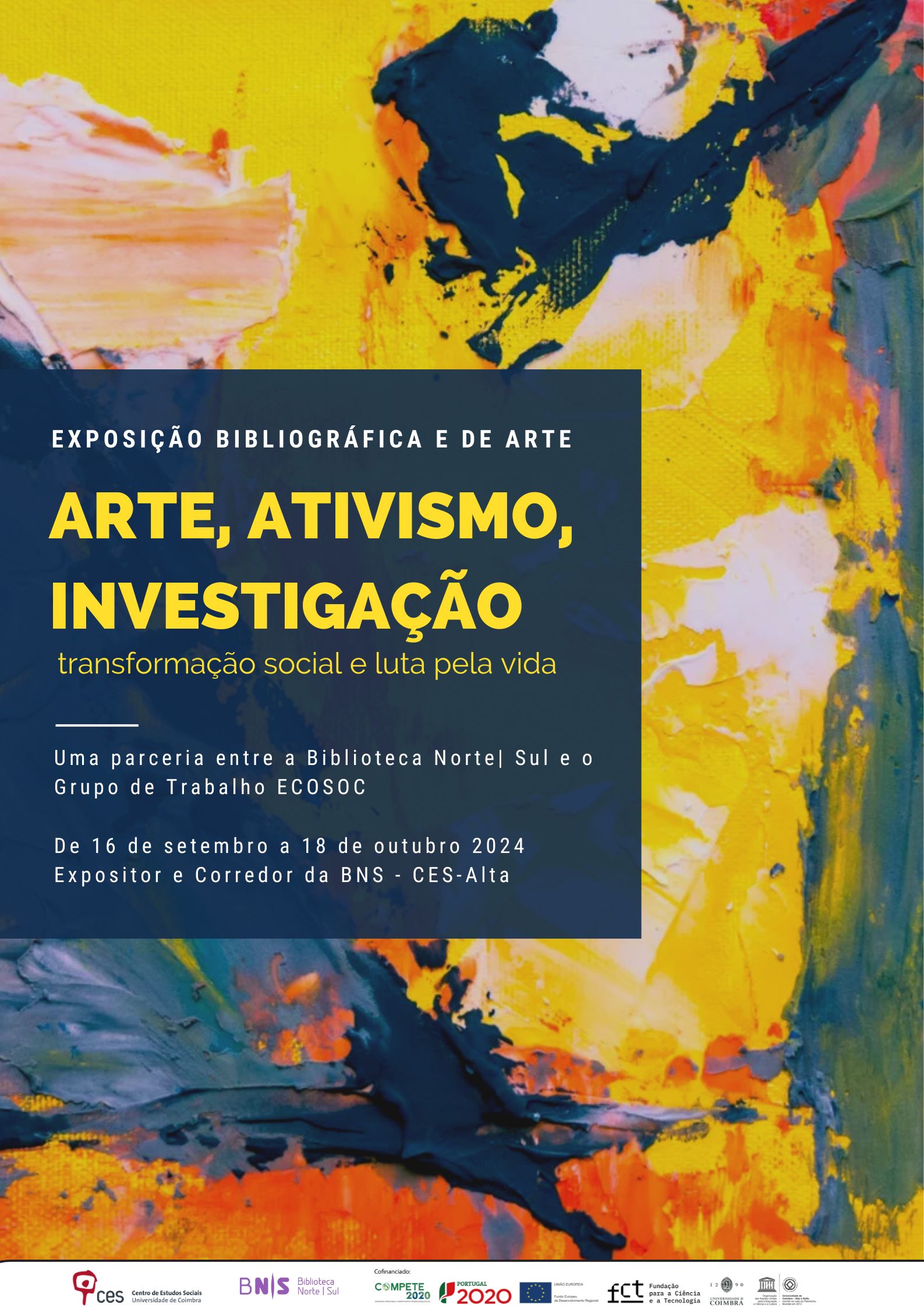 Arte, ativismo, investigação: transformação social e luta pela vida<span id="edit_46130"><script>$(function() { $('#edit_46130').load( "/myces/user/editobj.php?tipo=evento&id=46130" ); });</script></span>