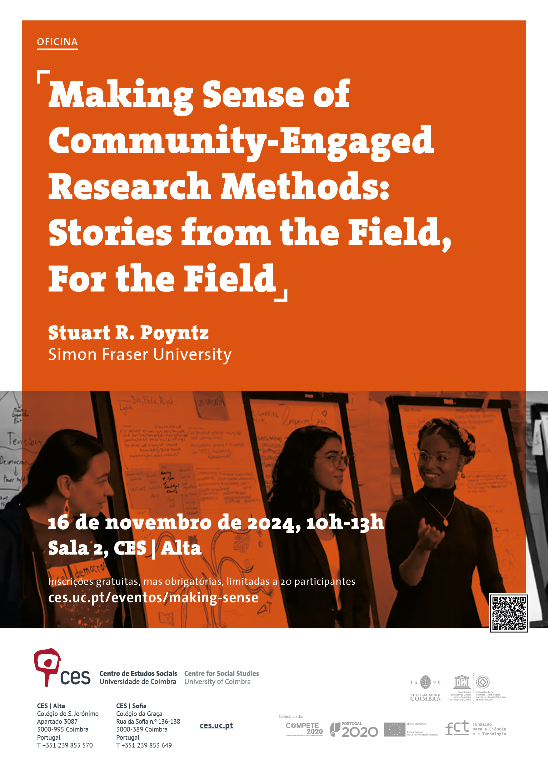 Making Sense of Community-Engaged Research Methods: Stories from the Field, For the Field<span id="edit_46796"><script>$(function() { $('#edit_46796').load( "/myces/user/editobj.php?tipo=evento&id=46796" ); });</script></span>