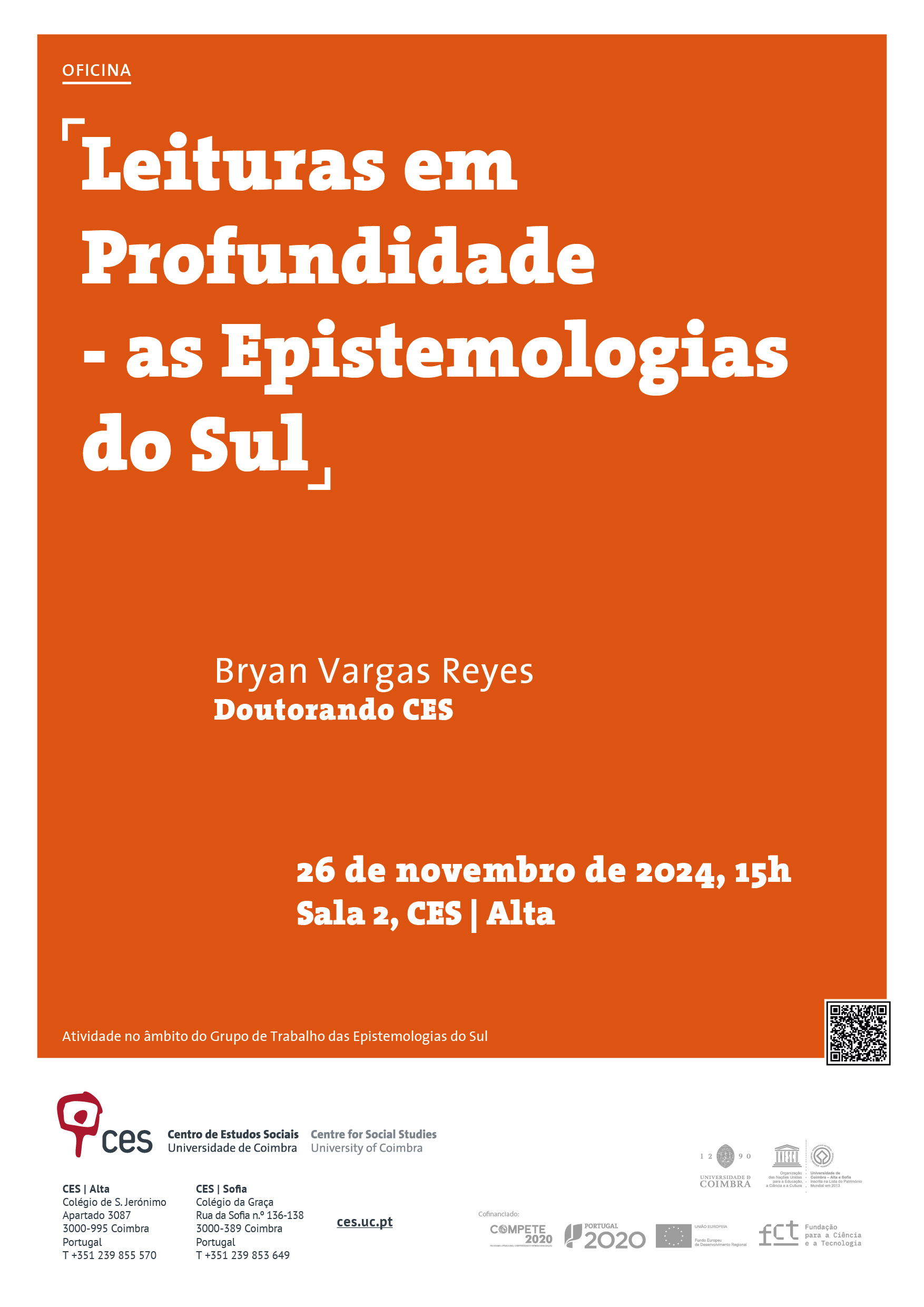 Leituras em Profundidade - as Epistemologias do Sul<span id="edit_46967"><script>$(function() { $('#edit_46967').load( "/myces/user/editobj.php?tipo=evento&id=46967" ); });</script></span>