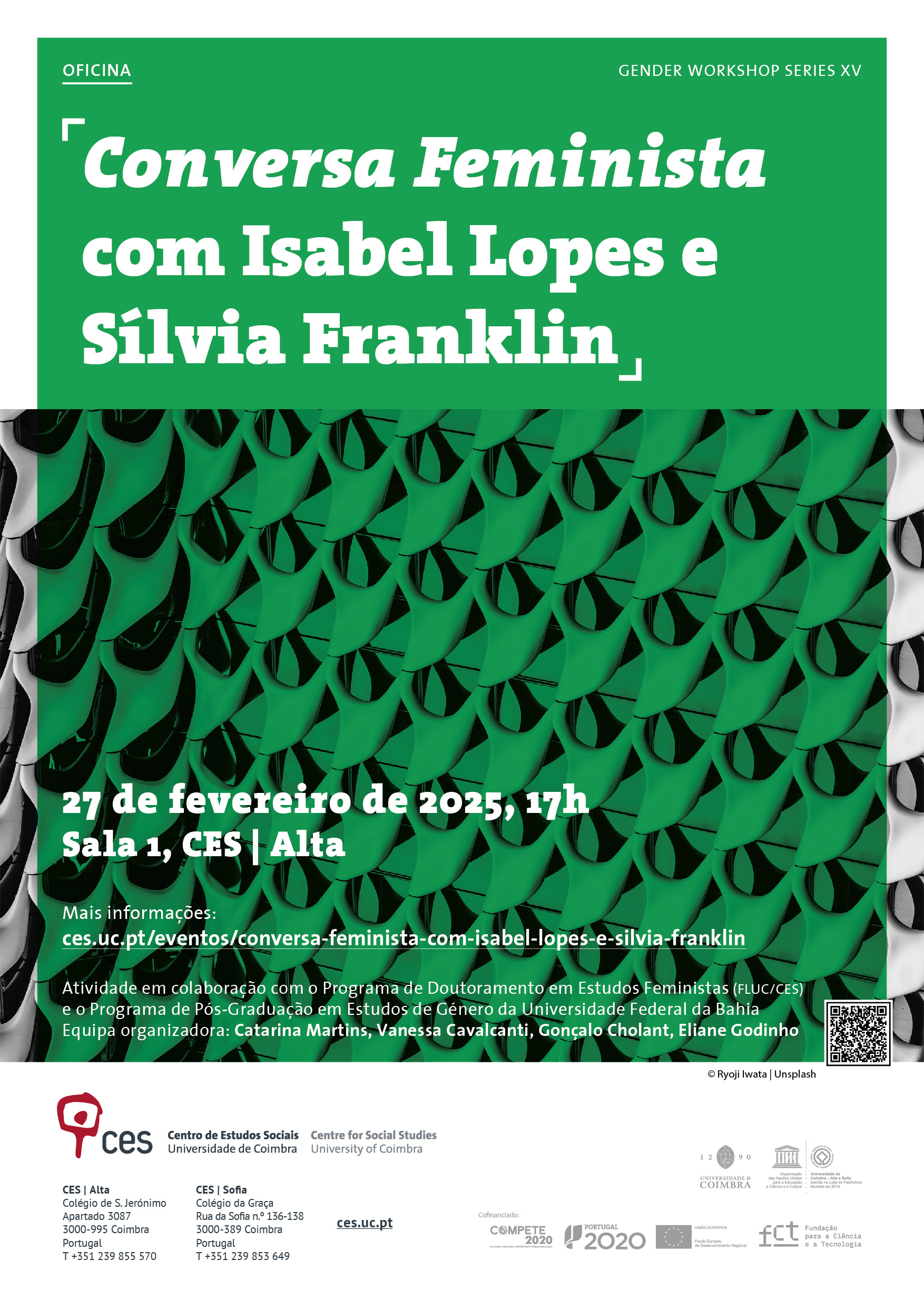 <em>Conversa Feminista</em> com Isabel Lopes e Sílvia Franklin<span id="edit_47338"><script>$(function() { $('#edit_47338').load( "/myces/user/editobj.php?tipo=evento&id=47338" ); });</script></span>