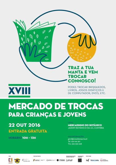 XVIII Mercado de Trocas para Crianças e Jovens<span id="edit_14678"><script>$(function() { $('#edit_14678').load( "/myces/user/editobj.php?tipo=evento&id=14678" ); });</script></span>