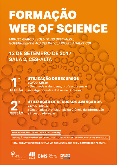 <em>Web of Science</em>: Using Advanced Features (Session 1)<span id="edit_17933"><script>$(function() { $('#edit_17933').load( "/myces/user/editobj.php?tipo=evento&id=17933" ); });</script></span>