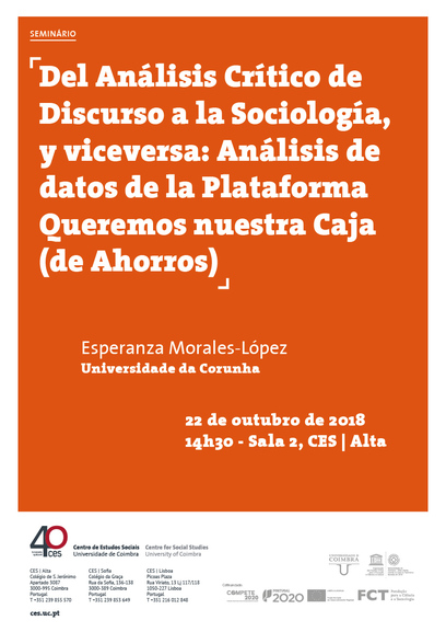 Del Análisis Crítico de Discurso a la Sociología, y viceversa: Análisis de datos de la Plataforma Queremos nuestra Caja (de Ahorros)<span id="edit_21210"><script>$(function() { $('#edit_21210').load( "/myces/user/editobj.php?tipo=evento&id=21210" ); });</script></span>