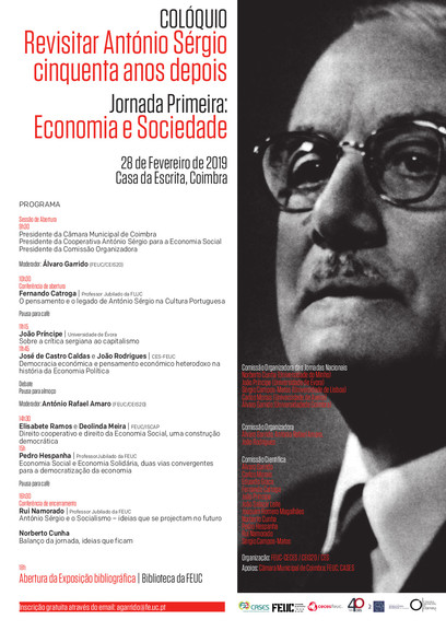 António Sérgio revisited fifty years later: Economy and Society <span id="edit_21645"><script>$(function() { $('#edit_21645').load( "/myces/user/editobj.php?tipo=evento&id=21645" ); });</script></span>