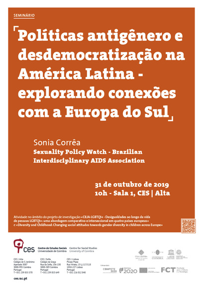 Políticas antigênero e desdemocratização na América Latina - explorando conexões com a Europa do Sul<span id="edit_26035"><script>$(function() { $('#edit_26035').load( "/myces/user/editobj.php?tipo=evento&id=26035" ); });</script></span>