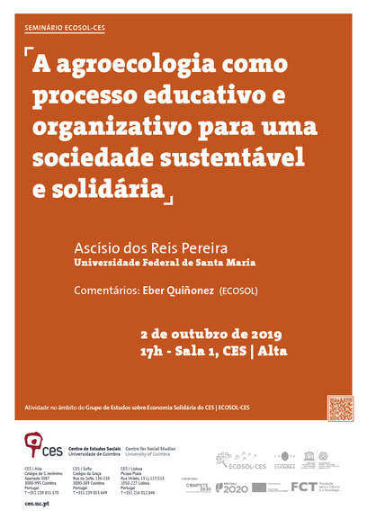 A agroecologia como processo educativo e organizativo para uma sociedade sustentável e solidária<span id="edit_26361"><script>$(function() { $('#edit_26361').load( "/myces/user/editobj.php?tipo=evento&id=26361" ); });</script></span>